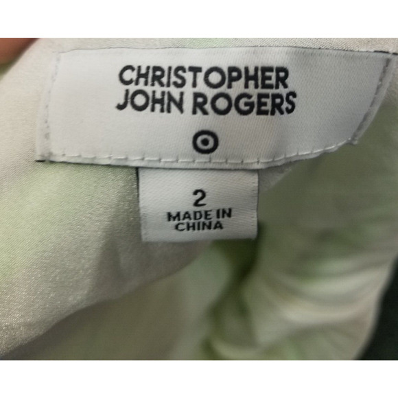 Christopher John Rogers Target Womens Size 2 Yellow Striped Flowy Bright Dress - Picture 4 of 5